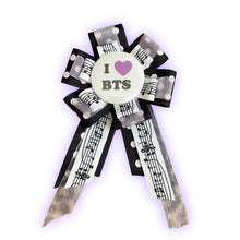 Load image into Gallery viewer, I 💜 BTS rosette pin
