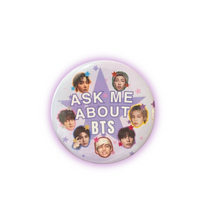Load image into Gallery viewer, BTS buttons pins 🪽💜🎼
